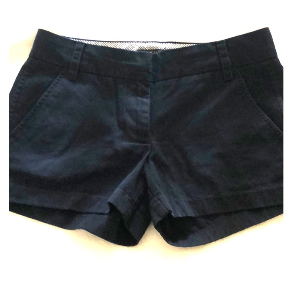 Navy J.Crew Chino Shorts 3in in-seam